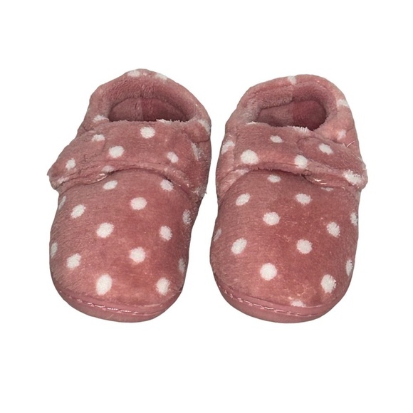 Girl’s Slippers Memory Foam Velcro Pink/White Slippers Size-L NWT 4/$25❤️ - Picture 3 of 5
